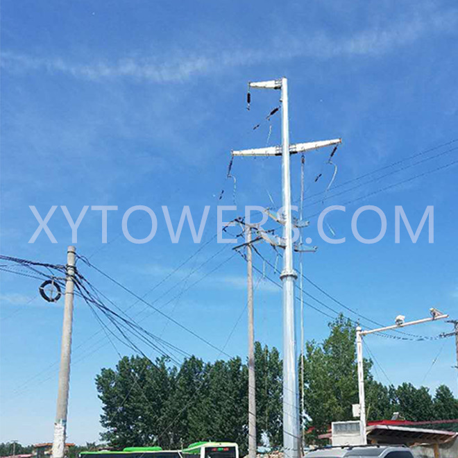 Transmission line pole